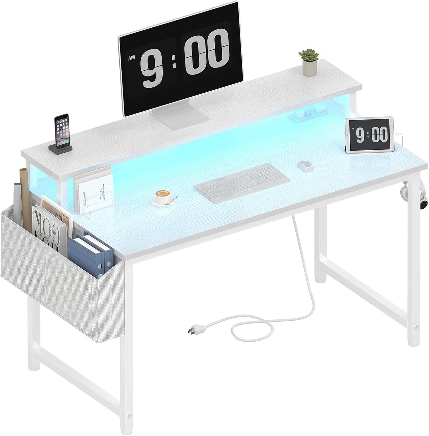 Lufeiya 40“ Built-in Outlets CPU Desk