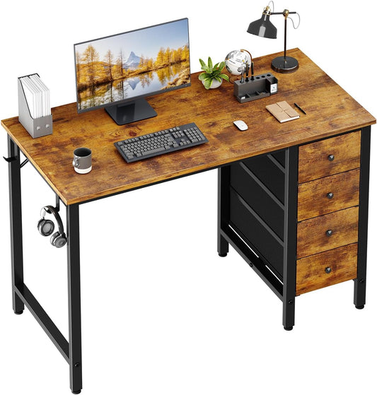 Lufeiya Student Writing Desk, Brown