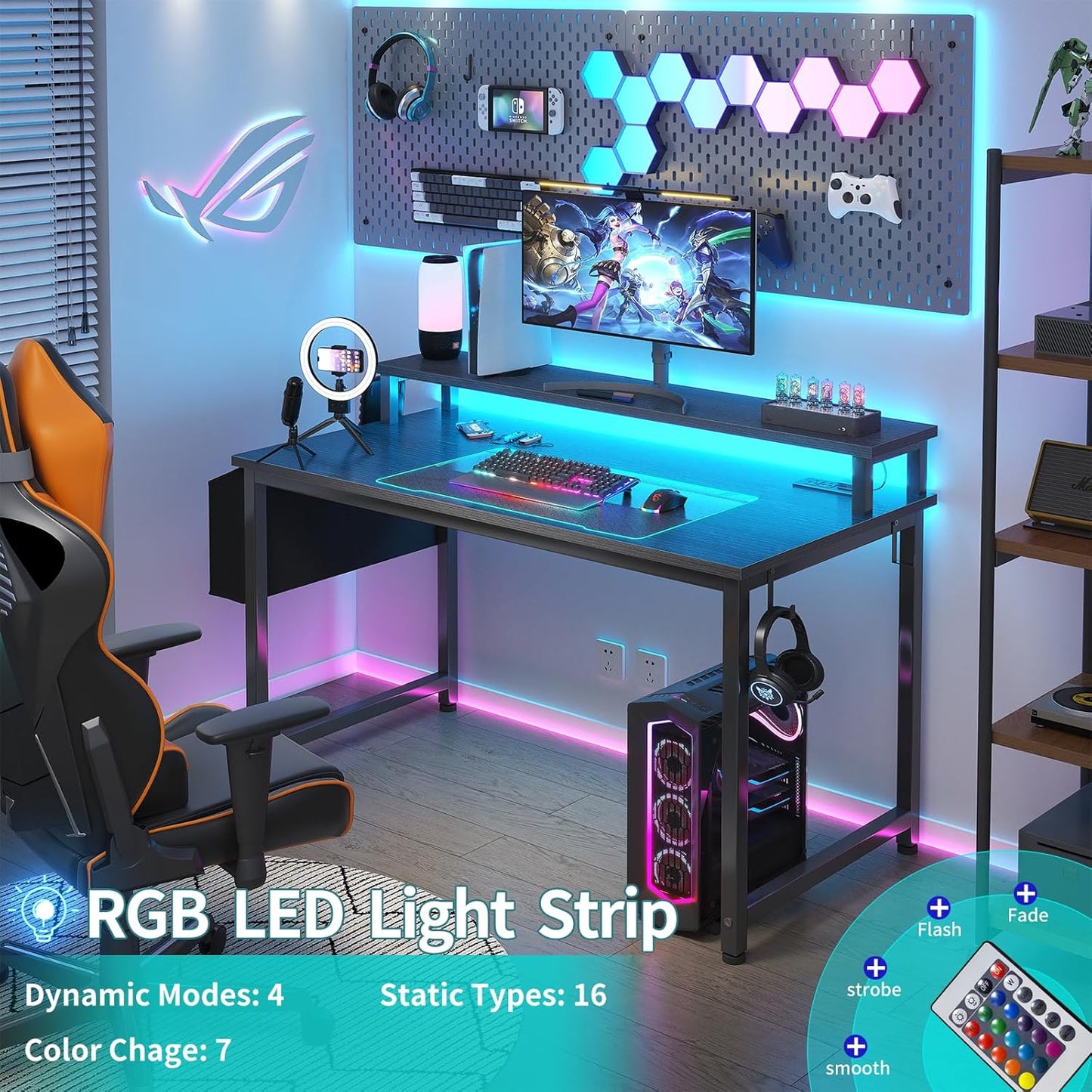 Lufeiya 40“ Built-in Outlets CPU Desk